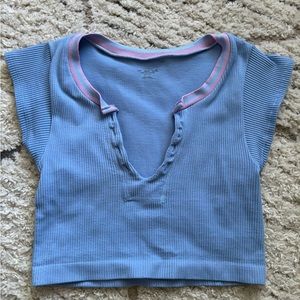 NWOT | URBAN OUTFITTERS | GO FOR GOLD CROPPED TANK/TEE | SIZE XS/S